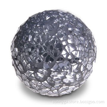 Round Glass Mosaic Craft in Round Shape, with 70mm Bottom and Height